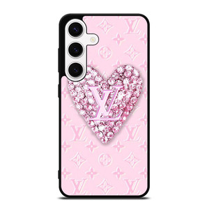 LOUIS VUITTON LOGO PINK HEART DIAMOND Samsung Galaxy S24 Case Cover LOUIS VUITTON LOGO PINK HEART DIAMOND Samsung Galaxy S24 Case Cover