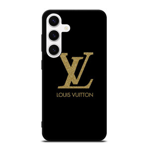 LOUIS VUITTON LV LOGO BLACK GOLD Samsung Galaxy S24 Case Cover LOUIS VUITTON LV LOGO BLACK GOLD Samsung Galaxy S24 Case Cover