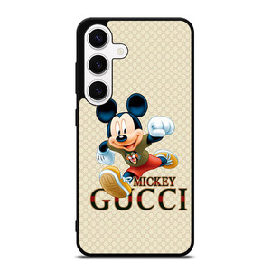 MICKEY MOUSE DISNEY X GUCCI LOGO PATTERN Samsung Galaxy S24 Case Cover
