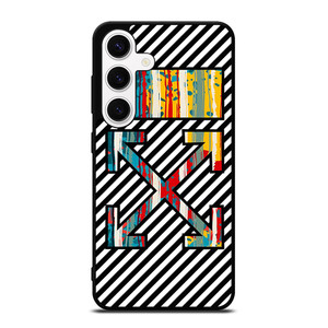 OFF WHITE LOGO COLORFUL ICON Samsung Galaxy S24 Case Cover OFF WHITE LOGO COLORFUL ICON Samsung Galaxy S24 Case Cover