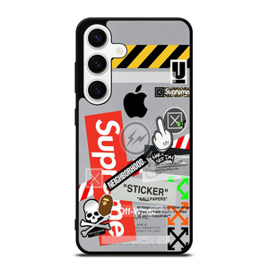 OFF WHITE SUPREME Samsung Galaxy S24 Case Cover OFF WHITE SUPREME Samsung Galaxy S24 Case Cover