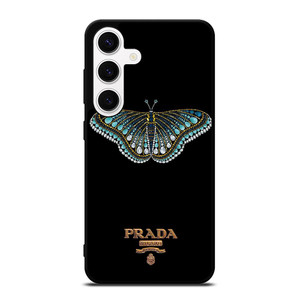 PRADA LOGO DIAMOND BUTTERFLY Samsung Galaxy S24 Case Cover