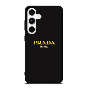 PRADA MILANO GOLD LETTER Samsung Galaxy S24 Case Cover PRADA MILANO GOLD LETTER Samsung Galaxy S24 Case Cover
