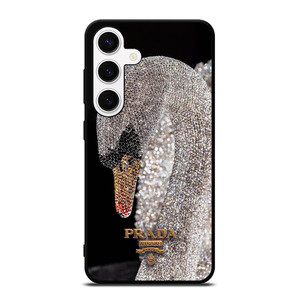 PRADA MILANO LOGO DIAMOND SWAN Samsung Galaxy S24 Case Cover PRADA MILANO LOGO DIAMOND SWAN Samsung Galaxy S24 Case Cover