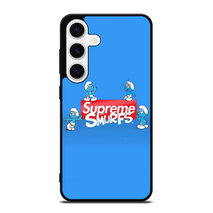 SUPREME AND THE SMURFS Samsung Galaxy S24 Case Cover SUPREME AND THE SMURFS Samsung Galaxy S24 Case Cover