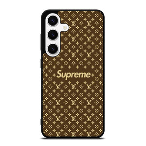 SUPREME BROWN PATTERN NEW Samsung Galaxy S24 Case Cover
