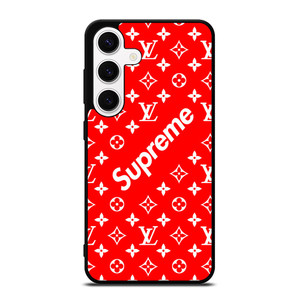 SUPREME LOUIS VUITTON RED Samsung Galaxy S24 Case Cover SUPREME LOUIS VUITTON RED Samsung Galaxy S24 Case Cover