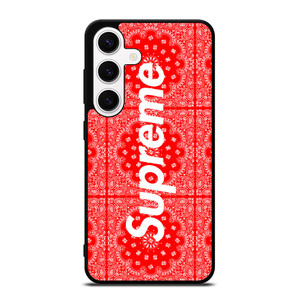 SUPREME RED BANDANA Samsung Galaxy S24 Case Cover