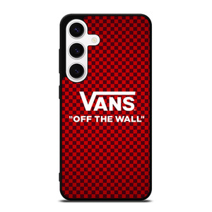 VANS OFF THE WALL RED CARBON Samsung Galaxy S24 Case Cover