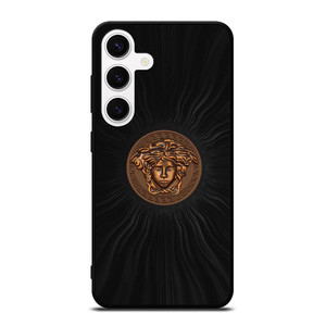 VERSACE LOGO EMBLEM GOLD BLACK ICON Samsung Galaxy S24 Case Cover