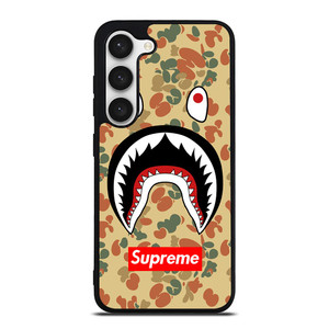 BAPE CAMO SHARK SUPREME Samsung Galaxy S23 Case Cover BAPE CAMO SHARK SUPREME Samsung Galaxy S23 Case Cover