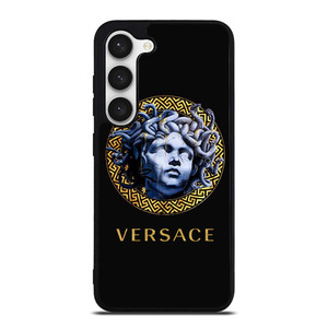 BLUE VERSACE MEDUSA LOGO Samsung Galaxy S23 Case Cover