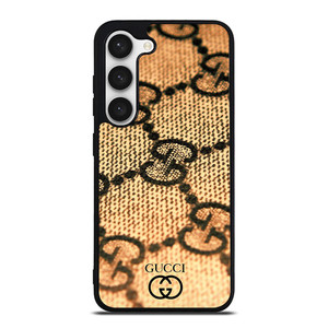 BROWN GUCCI LOGO PATTERN ART Samsung Galaxy S23 Case Cover BROWN GUCCI LOGO PATTERN ART Samsung Galaxy S23 Case Cover