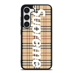BURBERRY X SUPREME 2 Samsung Galaxy S23 Case Cover