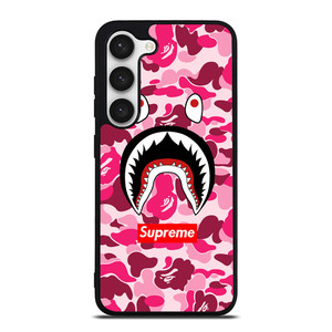 CAMO BATHING APE SUPREME PINK Samsung Galaxy S23 Case Cover CAMO BATHING APE SUPREME PINK Samsung Galaxy S23 Case Cover