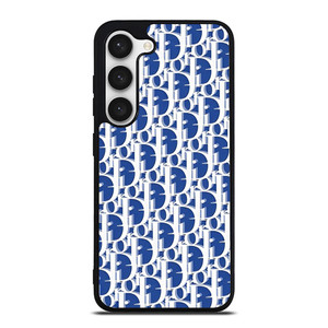 CHRISTIAN DIOR BLUE MONOGRAM Samsung Galaxy S23 Case Cover CHRISTIAN DIOR BLUE MONOGRAM Samsung Galaxy S23 Case Cover
