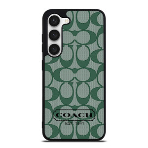 COACH GREEN LOGO PATTERN Samsung Galaxy S23 Case Cover COACH GREEN LOGO PATTERN Samsung Galaxy S23 Case Cover