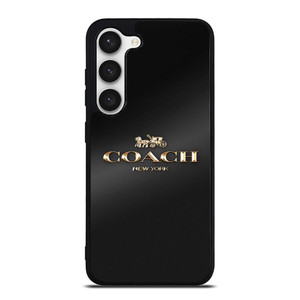 COACH NEW YORK GOLDEN LOGO Samsung Galaxy S23 Case Cover COACH NEW YORK GOLDEN LOGO Samsung Galaxy S23 Case Cover