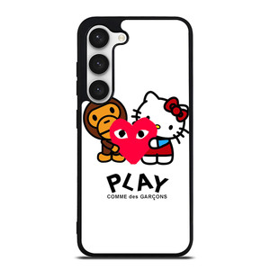 COMME DES GARCONS BAPE HELLO KITTY Samsung Galaxy S23 Case Cover COMME DES GARCONS BAPE HELLO KITTY Samsung Galaxy S23 Case Cover