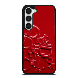 DIOR RED EMBOSS EMBLEM Samsung Galaxy S23 Case Cover DIOR RED EMBOSS EMBLEM Samsung Galaxy S23 Case Cover