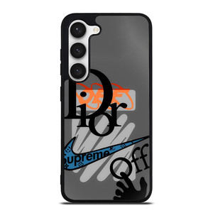 DIOR SUPREME OFF WHITE NIKE LOGO Samsung Galaxy S23 Case Cover
