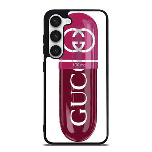 GUCCI LOGO 100 MG PINK DRUG ICON Samsung Galaxy S23 Case Cover GUCCI LOGO 100 MG PINK DRUG ICON Samsung Galaxy S23 Case Cover