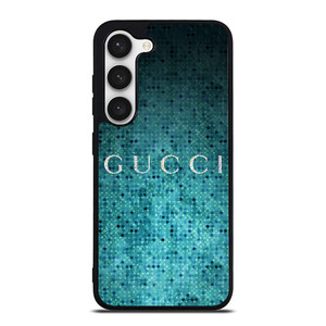 GUCCI LOGO BLUE POLKADOTS Samsung Galaxy S23 Case Cover GUCCI LOGO BLUE POLKADOTS Samsung Galaxy S23 Case Cover