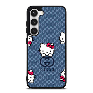 GUCCI LOGO HELLO KITTY BLUE Samsung Galaxy S23 Case Cover GUCCI LOGO HELLO KITTY BLUE Samsung Galaxy S23 Case Cover