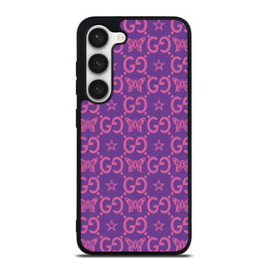 GUCCI LOGO STAR BUTTERFLIES PATTERN Samsung Galaxy S23 Case Cover GUCCI LOGO STAR BUTTERFLIES PATTERN Samsung Galaxy S23 Case Cover