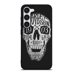 HARLEY DAVIDSON 1903 SKULL Samsung Galaxy S23 Case Cover HARLEY DAVIDSON 1903 SKULL Samsung Galaxy S23 Case Cover