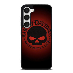 HARLEY DAVIDSON MOTORCYCLES COMPANY SKULL LOGO RED Samsung Galaxy S23 Case Cover