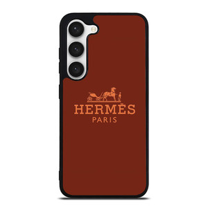 HERMES PARIS LOGO BROWN Samsung Galaxy S23 Case Cover HERMES PARIS LOGO BROWN Samsung Galaxy S23 Case Cover
