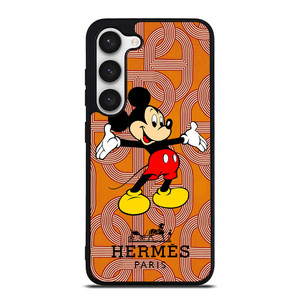 HERMES PARIS PATTERN MICKEY MOUSE DISNEY Samsung Galaxy S23 Case Cover HERMES PARIS PATTERN MICKEY MOUSE DISNEY Samsung Galaxy S23 Case Cover