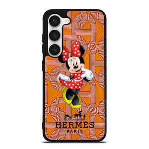 HERMES PARIS PATTERN MINNIE MOUSE DISNEY Samsung Galaxy S23 Case Cover HERMES PARIS PATTERN MINNIE MOUSE DISNEY Samsung Galaxy S23 Case Cover