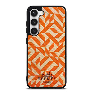 HERMES PARIS PATTERN ORANGE Samsung Galaxy S23 Case Cover HERMES PARIS PATTERN ORANGE Samsung Galaxy S23 Case Cover