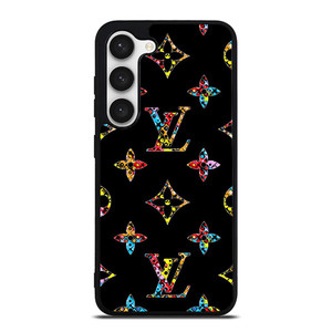 LOUIS VUITTON LOGO LV BLACK COLOR MIX Samsung Galaxy S23 Case Cover LOUIS VUITTON LOGO LV BLACK COLOR MIX Samsung Galaxy S23 Case Cover