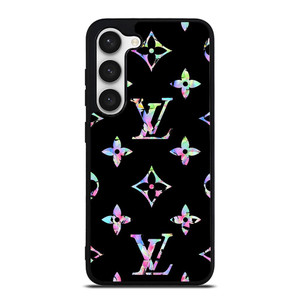 LOUIS VUITTON LOGO LV BLACK RAINBOW Samsung Galaxy S23 Case Cover LOUIS VUITTON LOGO LV BLACK RAINBOW Samsung Galaxy S23 Case Cover