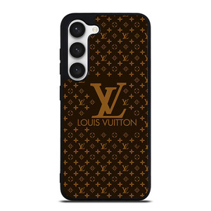 LOUIS VUITTON LV LOGO BROWN Samsung Galaxy S23 Case Cover LOUIS VUITTON LV LOGO BROWN Samsung Galaxy S23 Case Cover