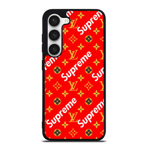NEW SUPREME RED GOLD PATTERN Samsung Galaxy S23 Case Cover NEW SUPREME RED GOLD PATTERN Samsung Galaxy S23 Case Cover