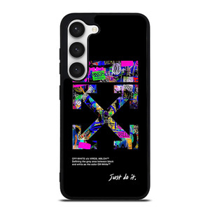 OFF WHITE LOGO JUST DO IT NIKE Samsung Galaxy S23 Case Cover OFF WHITE LOGO JUST DO IT NIKE Samsung Galaxy S23 Case Cover