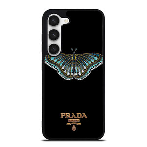 PRADA LOGO DIAMOND BUTTERFLY Samsung Galaxy S23 Case Cover PRADA LOGO DIAMOND BUTTERFLY Samsung Galaxy S23 Case Cover