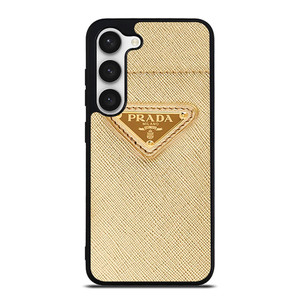 PRADA LOGO GOLD Samsung Galaxy S23 Case Cover PRADA LOGO GOLD Samsung Galaxy S23 Case Cover
