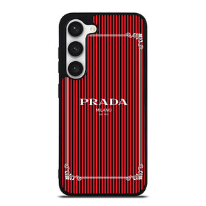 PRADA LOGO RED STRIPE Samsung Galaxy S23 Case Cover PRADA LOGO RED STRIPE Samsung Galaxy S23 Case Cover