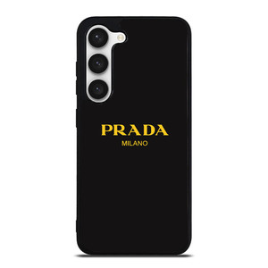 PRADA MILANO GOLD LETTER Samsung Galaxy S23 Case Cover PRADA MILANO GOLD LETTER Samsung Galaxy S23 Case Cover