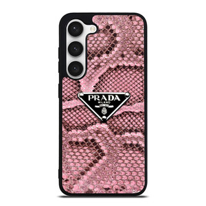 PRADA MILANO LOGO PINK SNAKE TEXTURE Samsung Galaxy S23 Case Cover PRADA MILANO LOGO PINK SNAKE TEXTURE Samsung Galaxy S23 Case Cover