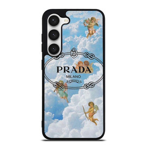 PRADA MILANO LOGO THE ANGELS Samsung Galaxy S23 Case Cover PRADA MILANO LOGO THE ANGELS Samsung Galaxy S23 Case Cover