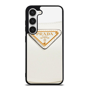 PRADA MILANO LOGO WHITE Samsung Galaxy S23 Case Cover PRADA MILANO LOGO WHITE Samsung Galaxy S23 Case Cover