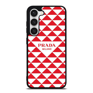 PRADA MILANO RED TRIANGLE Samsung Galaxy S23 Case Cover PRADA MILANO RED TRIANGLE Samsung Galaxy S23 Case Cover