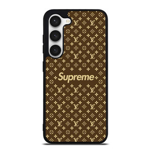 SUPREME BROWN PATTERN NEW Samsung Galaxy S23 Case Cover SUPREME BROWN PATTERN NEW Samsung Galaxy S23 Case Cover