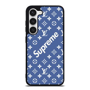 SUPREME LOUIS VUITTON BLUE Samsung Galaxy S23 Case Cover SUPREME LOUIS VUITTON BLUE Samsung Galaxy S23 Case Cover